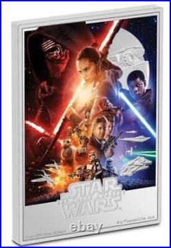 2024 Niue Star Wars The Force Awakens 5 oz Silver Colorized Poster Coin