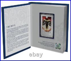 2024 Niue Tarot Card XV. The Devil 1 oz Silver Colorized Proof Coin Mintage 2000