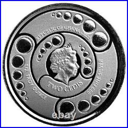 ALIEN 2022 1/2 oz 4 Coin Prooflike Antique Rhodium Color Pure Silver Set Ghana