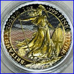 Britannia Silver Coin 2023 UK Mars Mission Design Color Edition 1oz
