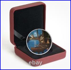 Canada Moonlight Fireflies' Glow-in-the-dark Colorized Proof $30 Silver Coin
