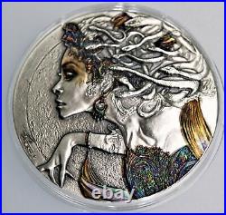 Niue 2022 Medusa Antique Finish $2 silver coin 50 gram Mintage of 250