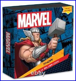 Niue 2023 Marvel Thor 3oz Silver Colorized Proof Coin