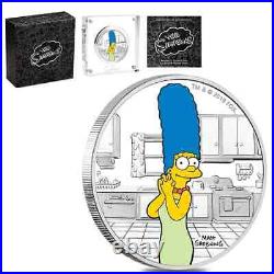 Scarce 2019 Marge Simpson 1 Oz 9999 Silver Proof Coin Colorized $128.88
